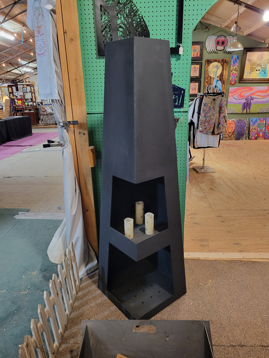 5' Tall Steel Chiminea