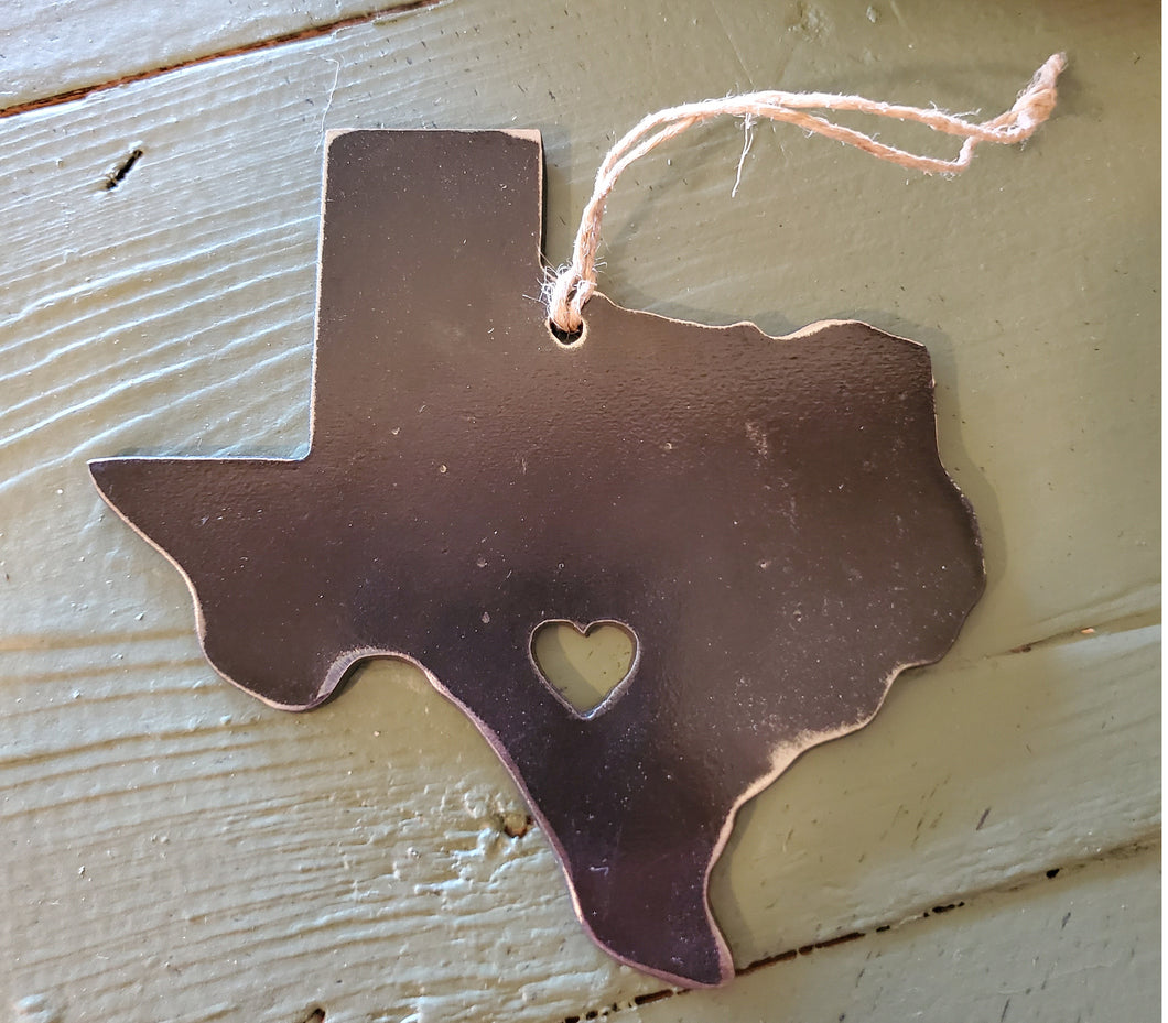 Texas Ornament - 14ga Steel - Texas Hill Country