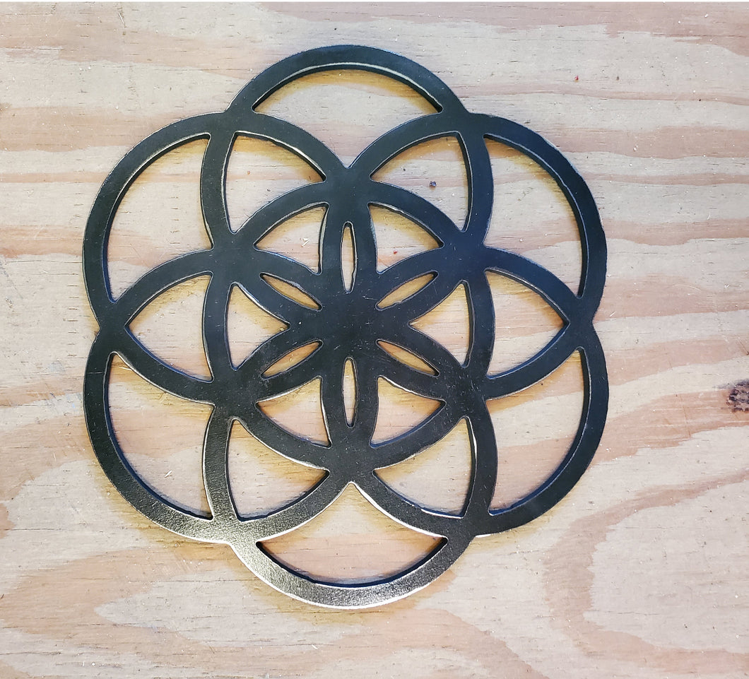 Seed of Life- CNC cut from 10ga or 14ga steel - 12