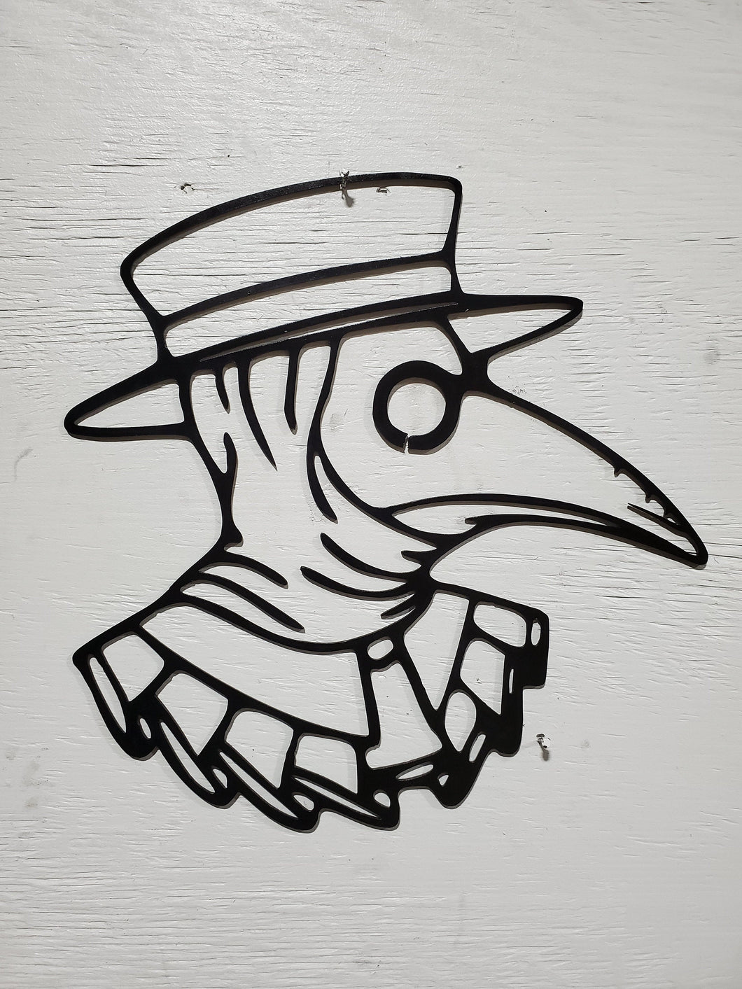 Plague Doctor metal wall art - 16